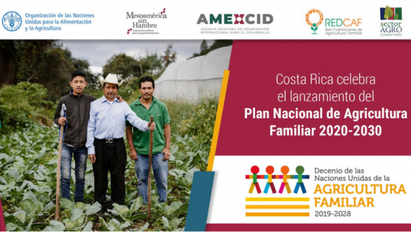Costa Rica lanza plan para fortalecer el desarrollo integral de la agricultura familiar
