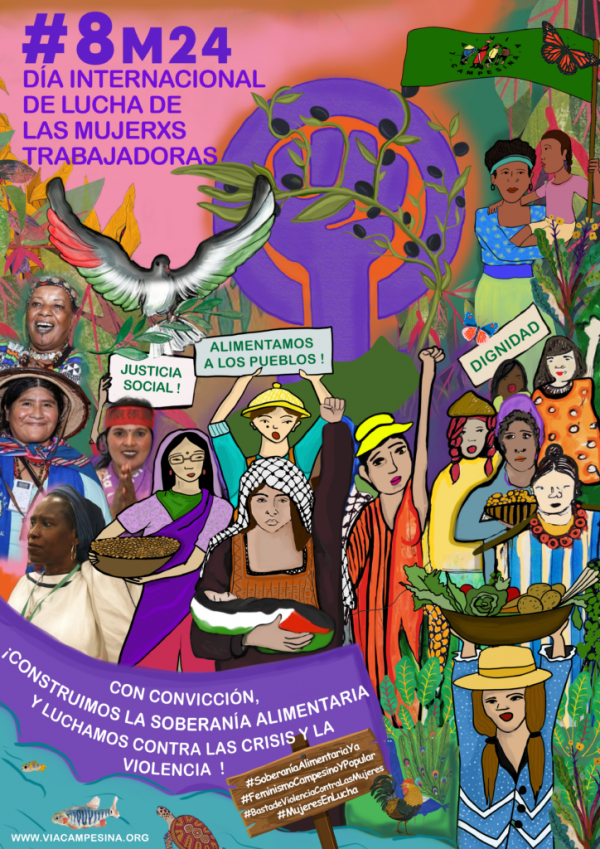 #8m24 – con convicción, construimos soberanía alimentaria y luchamos contra las crisis y la violencia