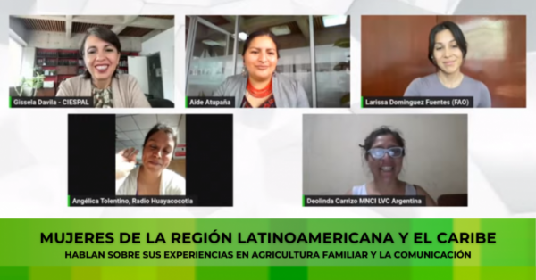 Mujeres de ALC hablan sobre sus experiencias en agricultura familiar y comunicación