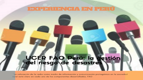 UCER FAO Perú: la gestión del riesgo de desastres