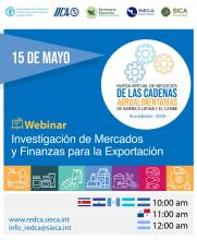 El Consejo Agropecuario Centroamericano, invita a webinar sobre oportunidades y financiamiento en el agro